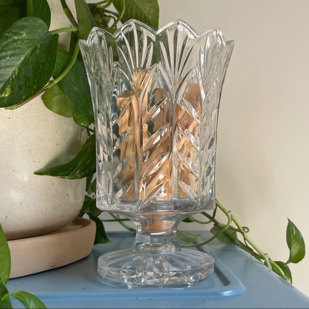 crystal vase